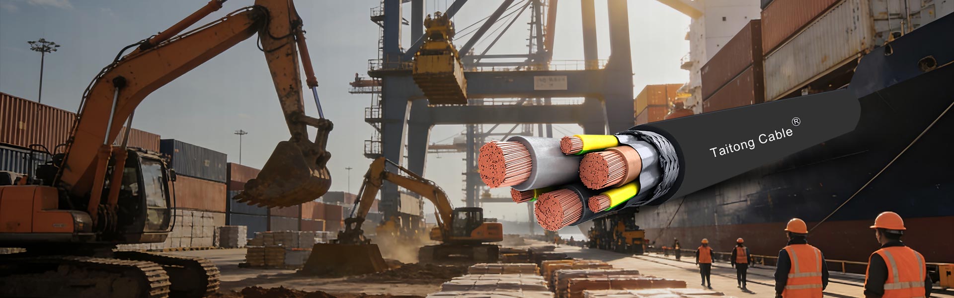 کوئلے کی کان کنی کے استعمال کے لیے خصوصی کیبلز