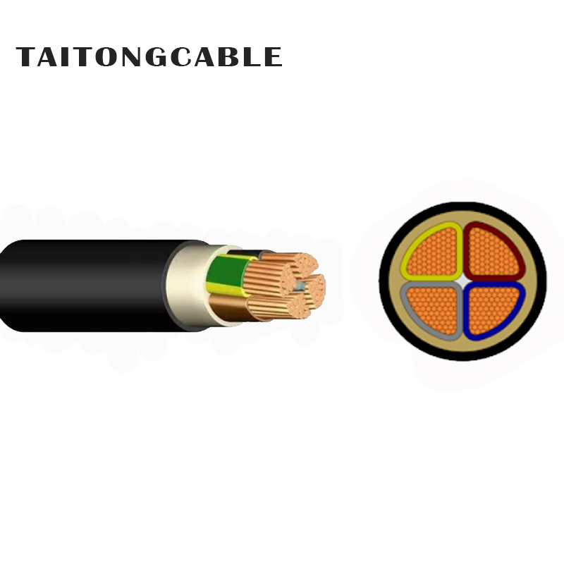 کم وولٹیج کے غیر مسلح 2-5-کور کاپر PVC موصل پی ای شیتھ پاور کیبلز